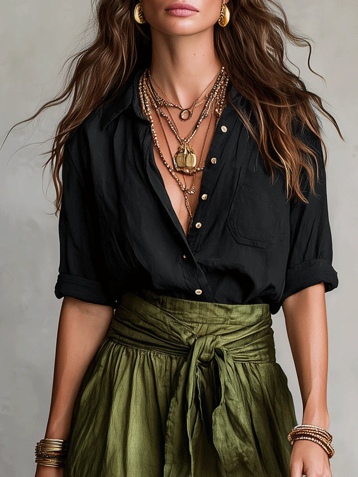 Barbara | Tie-Waist Midi Set