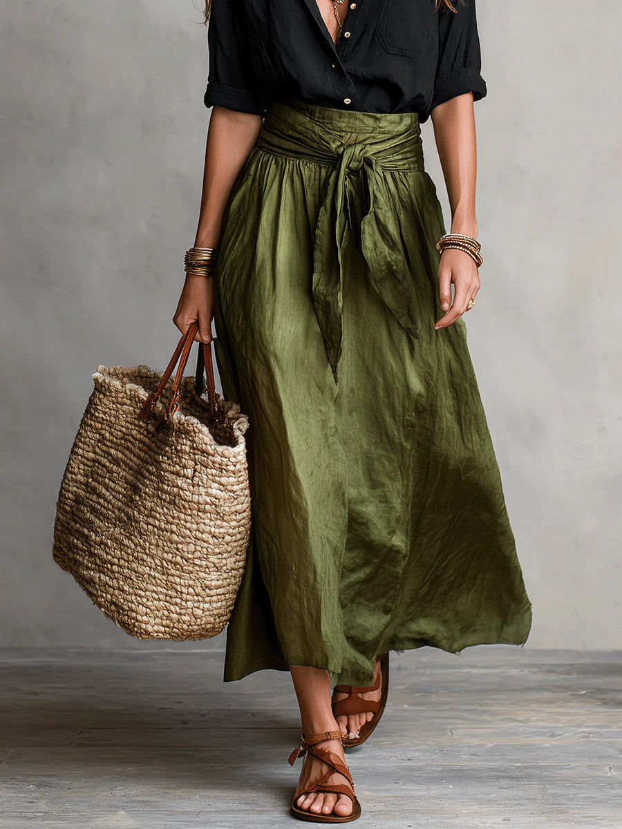 Barbara | Tie-Waist Midi Set